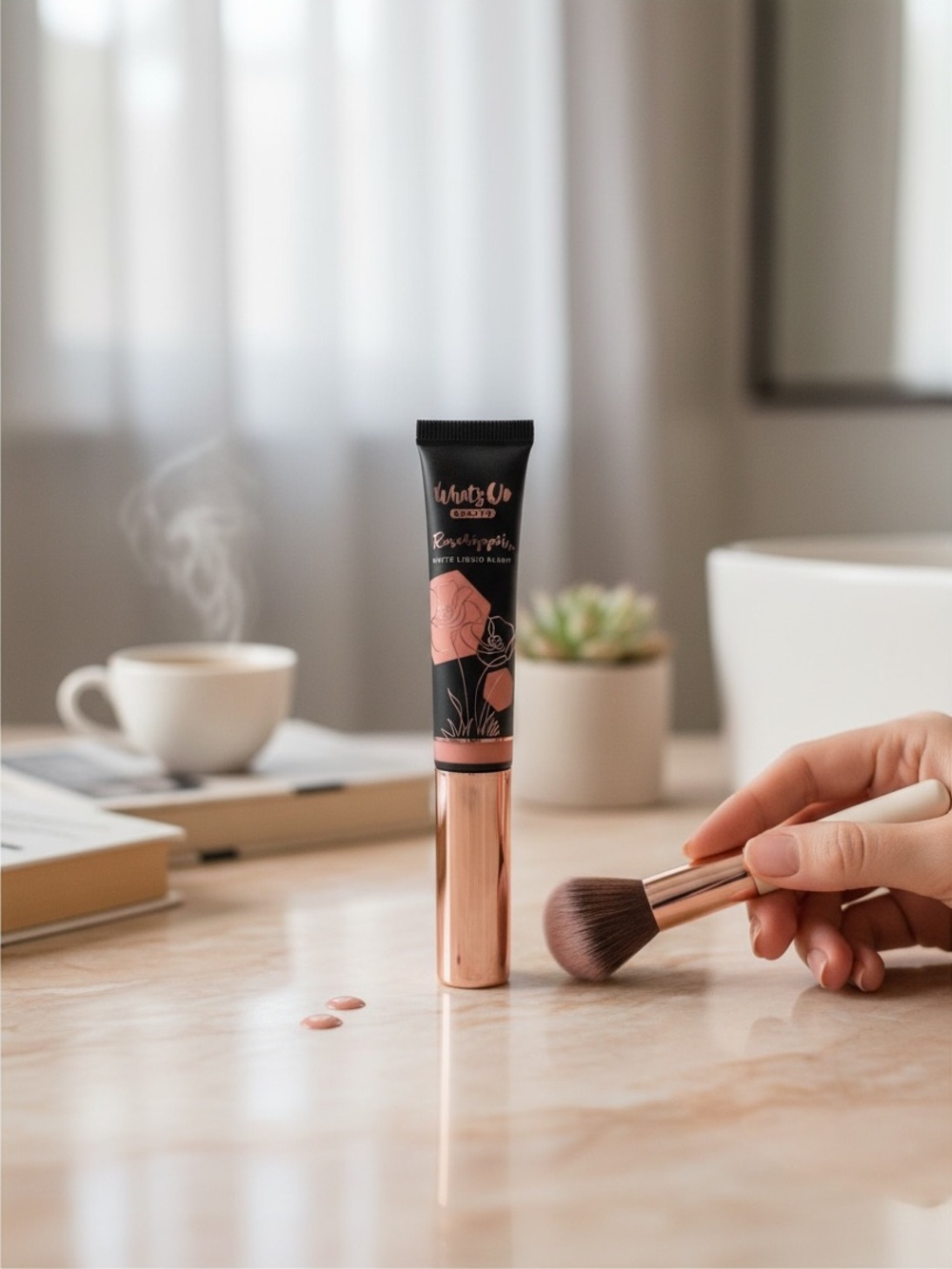 What’s Up Beauty Roséhippot Matte Liquid Blush NIB | OSiana Shade • Long‑Wear